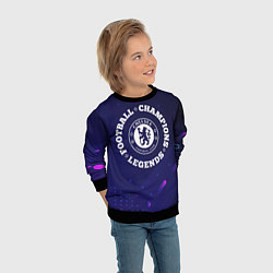 Свитшот детский Chelsea Легенды Чемпионы, цвет: 3D-черный — фото 2