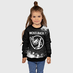 Свитшот детский Nickelback КОТ Брызги, цвет: 3D-черный — фото 2