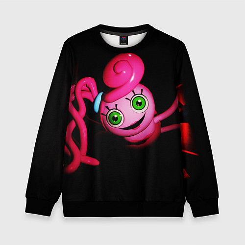 Детский свитшот POPPY PLAYTIME - Mommy long legs - Мама длинные но / 3D-Черный – фото 1