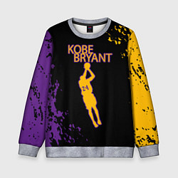 Свитшот детский Kobe Bryant Баскетболист 24, цвет: 3D-меланж