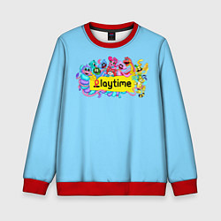 Свитшот детский POPPY PLAYTIME chapter 2 персонажи, цвет: 3D-красный