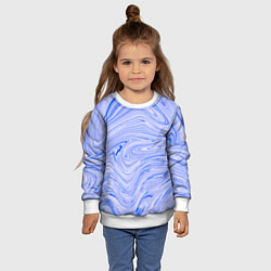 Свитшот детский Abstract lavender pattern, цвет: 3D-белый — фото 2