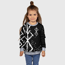 Свитшот детский КЛЕЙМО ЖЕРТВЫ - БЕРСЕРК, цвет: 3D-меланж — фото 2