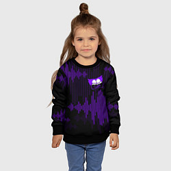 Свитшот детский PurpleMini Huggy WuggyPoppy Playtime, цвет: 3D-черный — фото 2