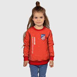 Свитшот детский АТЛЕТИКО Atletico Madrid Sport Гранж, цвет: 3D-красный — фото 2