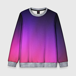 Свитшот детский Розовофиолетовый градиент, цвет: 3D-меланж