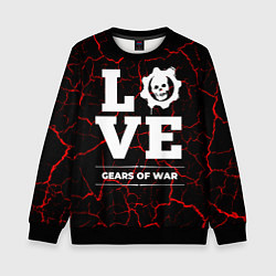Свитшот детский Gears of War Love Классика, цвет: 3D-черный