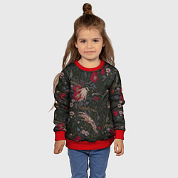 Свитшот детский Ботаника, цвет: 3D-красный — фото 2