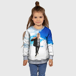 Свитшот детский ПЛАТИНА SOSA MUZIK, цвет: 3D-меланж — фото 2