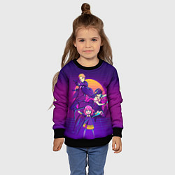 Свитшот детский СЕМЬЯ ШПИОНА SPY X FAMILY ЛОЙД, АНЯ, ЙОР, цвет: 3D-черный — фото 2