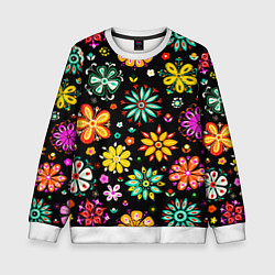 Детский свитшот MULTICOLORED FLOWERS