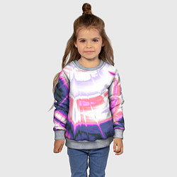 Свитшот детский Тай-дай Абстракция Tie-Dye, цвет: 3D-меланж — фото 2