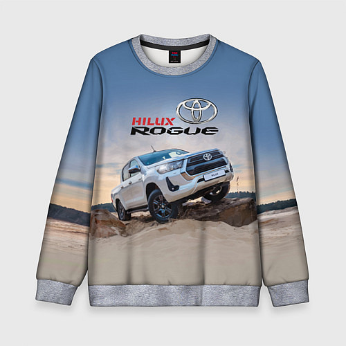 Детский свитшот Toyota Hilux Rogue Off-road vehicle Тойота - прохо / 3D-Меланж – фото 1