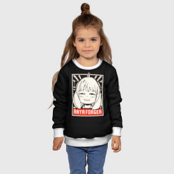 Свитшот детский Аня Форджер Семья Шпиона, цвет: 3D-белый — фото 2