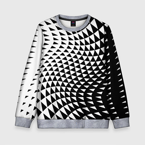 Детский свитшот Минималистический авангардный паттерн / 3D-Меланж – фото 1
