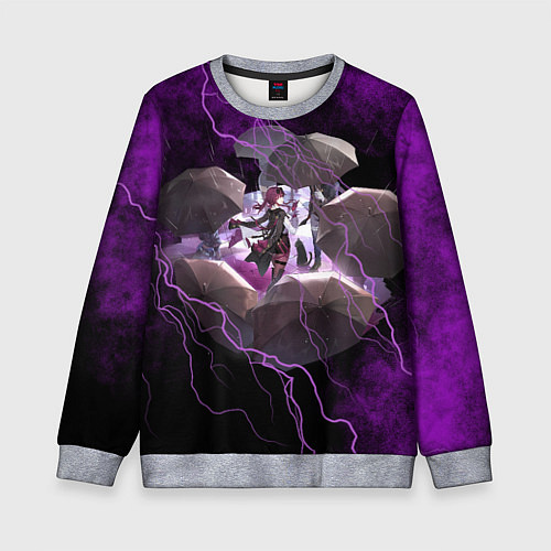 Детский свитшот Кафка Honkai star rail / 3D-Меланж – фото 1
