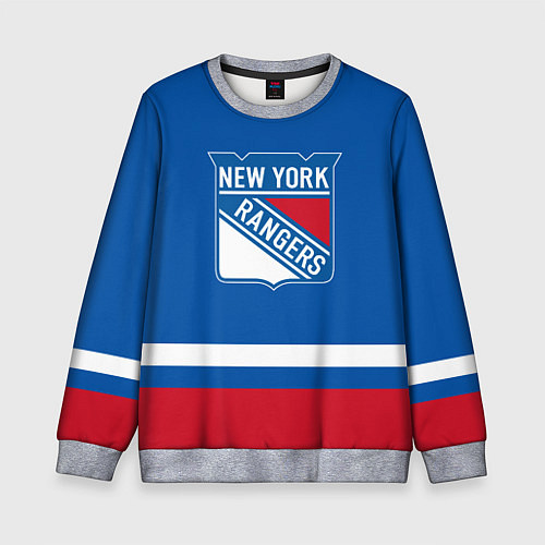 Детский свитшот New York Rangers Панарин / 3D-Меланж – фото 1