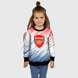 Свитшот детский Арсенал arsenal logo, цвет: 3D-черный — фото 2