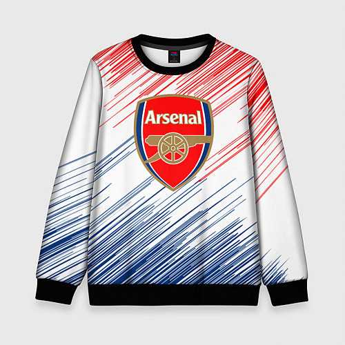 Детский свитшот Арсенал arsenal logo / 3D-Черный – фото 1