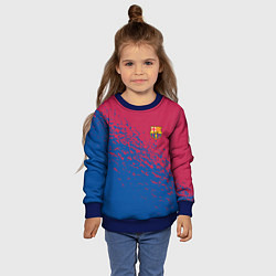 Свитшот детский Barcelona маленькое лого, цвет: 3D-синий — фото 2