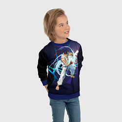 Свитшот детский Рю-Street Fighter, цвет: 3D-синий — фото 2