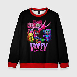 Свитшот детский POPPY PLAYTIME chapter 2 персонажи игры, цвет: 3D-красный