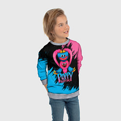 Свитшот детский GAME POPPY PLAYTIME HAGGY WAGGY AND KISSY MISSY, цвет: 3D-меланж — фото 2