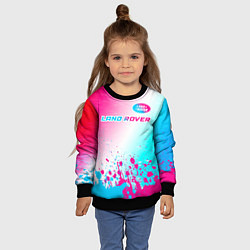 Свитшот детский Land Rover Neon Gradient, цвет: 3D-черный — фото 2