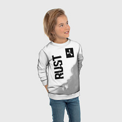 Свитшот детский Rust Glitch на светлом фоне, цвет: 3D-белый — фото 2