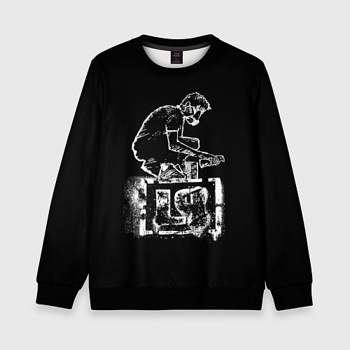 Детский свитшот Linkin Park граффити / 3D-Черный – фото 1