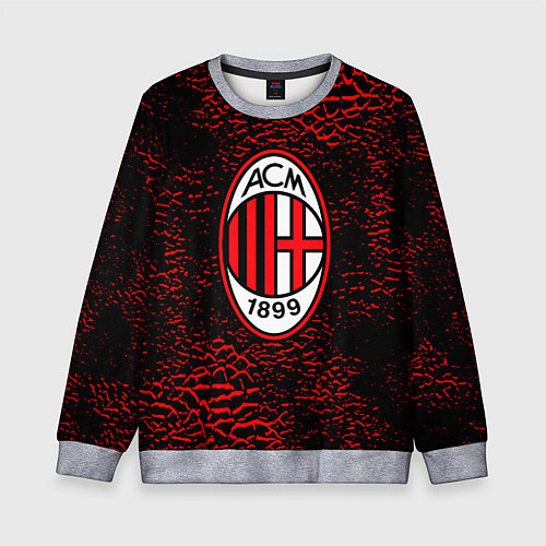 Детский свитшот Ac milan фк милан logo / 3D-Меланж – фото 1