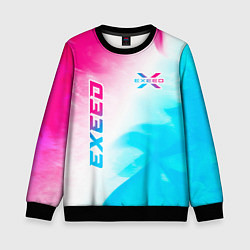 Свитшот детский Exeed Neon Gradient, цвет: 3D-черный