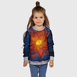 Свитшот детский Личный лабиринт, цвет: 3D-меланж — фото 2