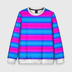 Детский свитшот Striped pattern яркий неоновый полосатый узор