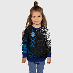 Свитшот детский Psg брызги красок, цвет: 3D-синий — фото 2