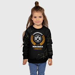 Свитшот детский Лого Borussia и надпись Legendary Football Club на, цвет: 3D-черный — фото 2