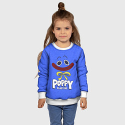 Свитшот детский Poppy Playtime Huggy Wuggy, цвет: 3D-белый — фото 2