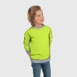 Свитшот детский Зеленый неон из фильма Барби, цвет: 3D-меланж — фото 2