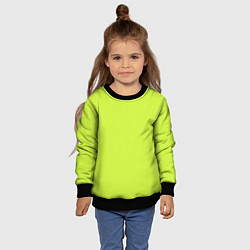 Свитшот детский Зеленый неон из фильма Барби, цвет: 3D-черный — фото 2