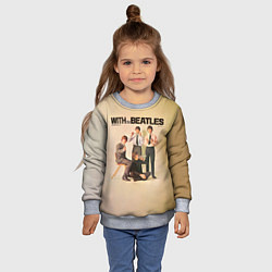Свитшот детский With The Beatles, цвет: 3D-меланж — фото 2