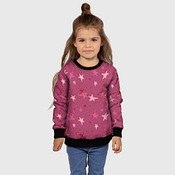 Свитшот детский Terracotta Star Pattern, цвет: 3D-черный — фото 2