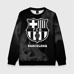 Свитшот детский Barcelona Sport на темном фоне, цвет: 3D-черный