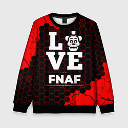 Свитшот детский FNAF Love Классика, цвет: 3D-черный