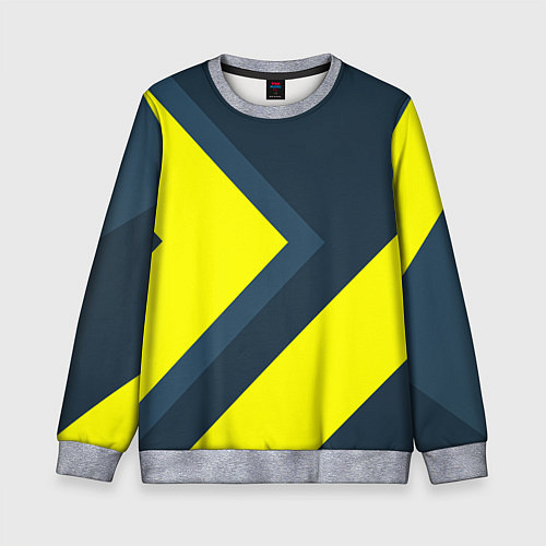 Детский свитшот Геометрическая Стрелка / 3D-Меланж – фото 1