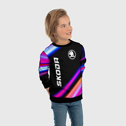 Свитшот детский Skoda Speed Lights, цвет: 3D-черный — фото 2