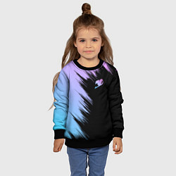 Свитшот детский Хвост феи - neon, цвет: 3D-черный — фото 2