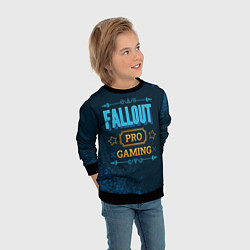 Свитшот детский Игра Fallout: PRO Gaming, цвет: 3D-черный — фото 2