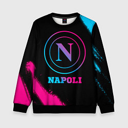 Свитшот детский Napoli FC Neon Gradient, цвет: 3D-черный