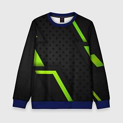 Свитшот детский BLACK GREEN GEOMETRY, цвет: 3D-синий