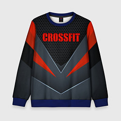 Свитшот детский CrossFit - Техно броня, цвет: 3D-синий